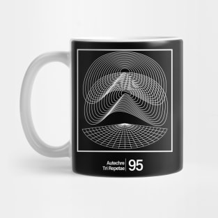 Autechre / Tri Repetae - Lines Graphic Design Vintage Mug